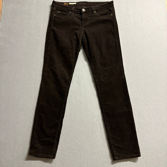 KUT from the Kloth Diana Skinny Corduroy Pants Womens Size 8 Brown Stretch