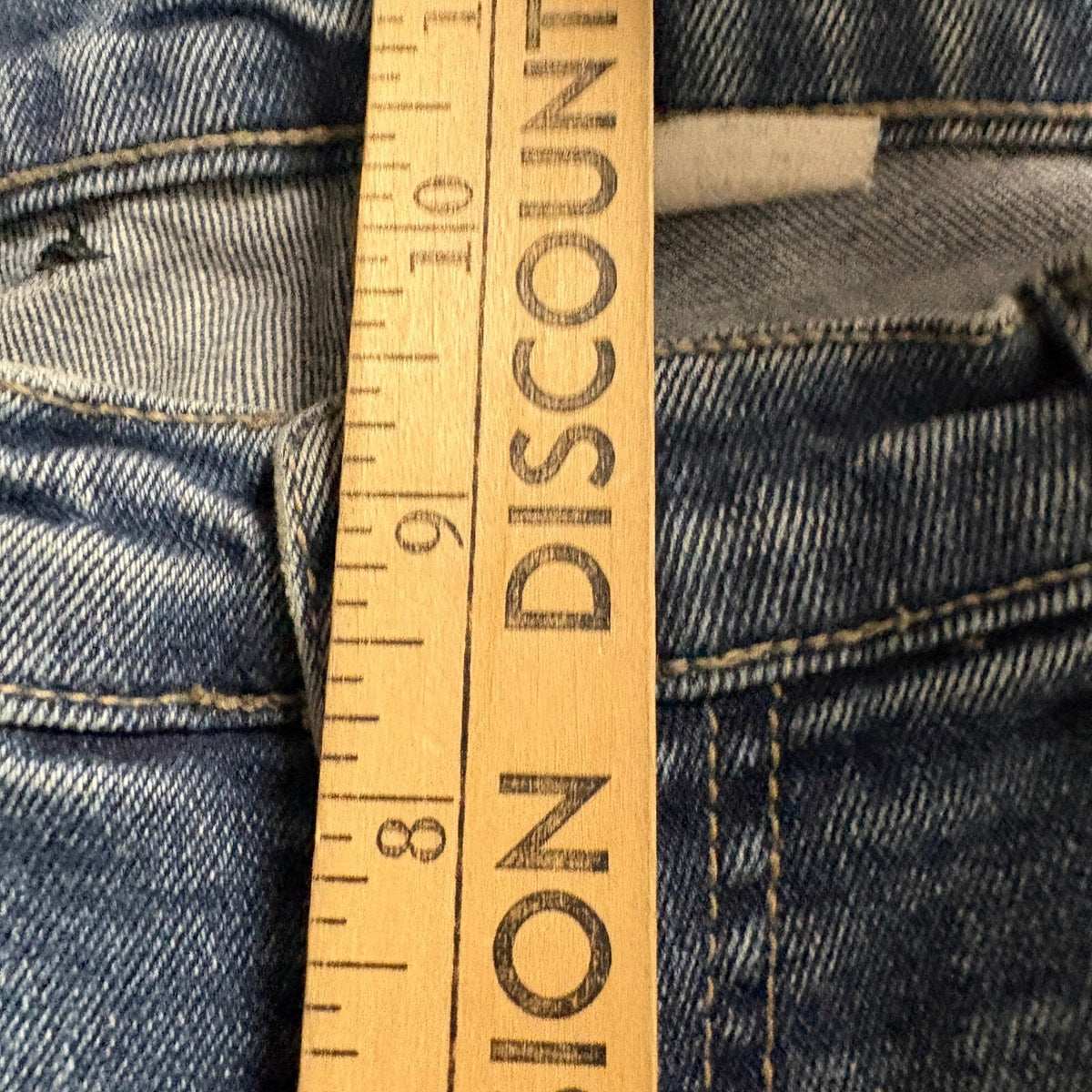 Nissi USA Womens Flare Jeans Blue Medium Wash High Rise Denim Size 28