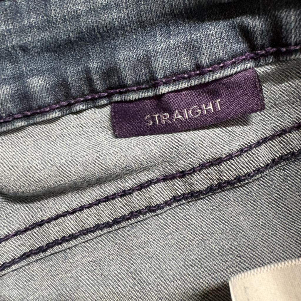 NYDJ Not Your Daughters Jeans Womens 8 Blue Denim Straight Leg Stretch Pants