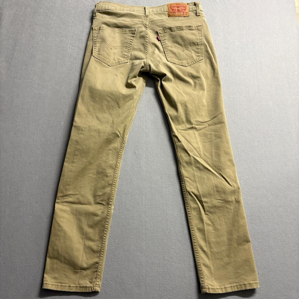 Levi's 511 Slim Fit Jeans Mens 31x32 Khaki Tan All Seasons Tech Stretch Pants