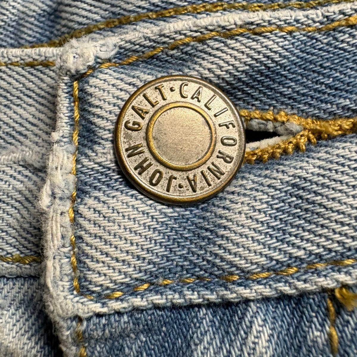 J. Galt Brandy Melville Wide Leg Jeans Womens Size Small Light Wash High Rise
