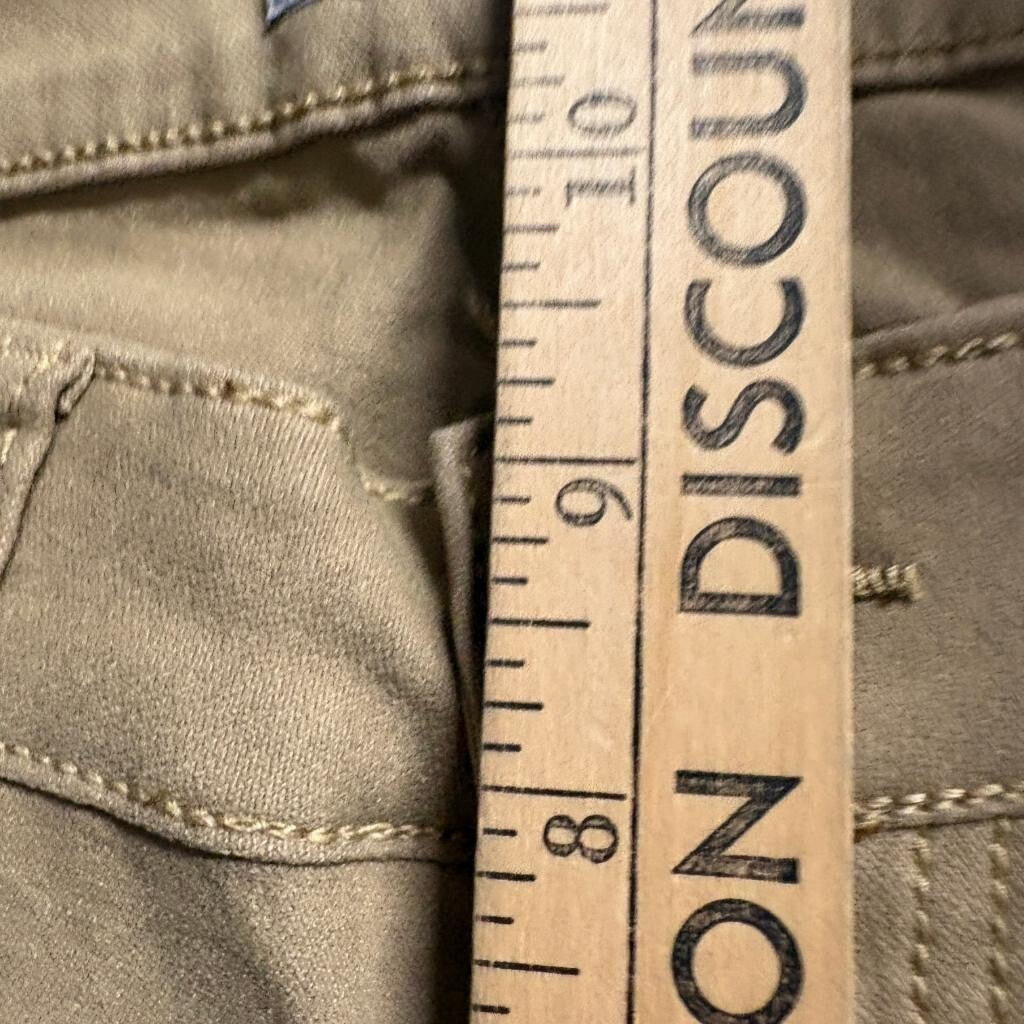 U-WD Premium Denim Wear Womens Skinny Pants Size 11 Khaki Tan Stretch Cotton