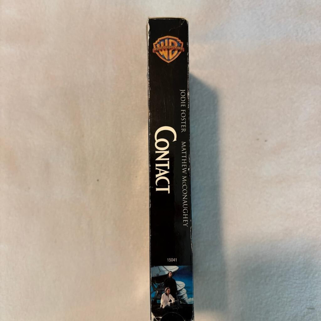 Contact VHS 1997 Jodie Foster Matthew McConaughey Sci-Fi Warner Bros