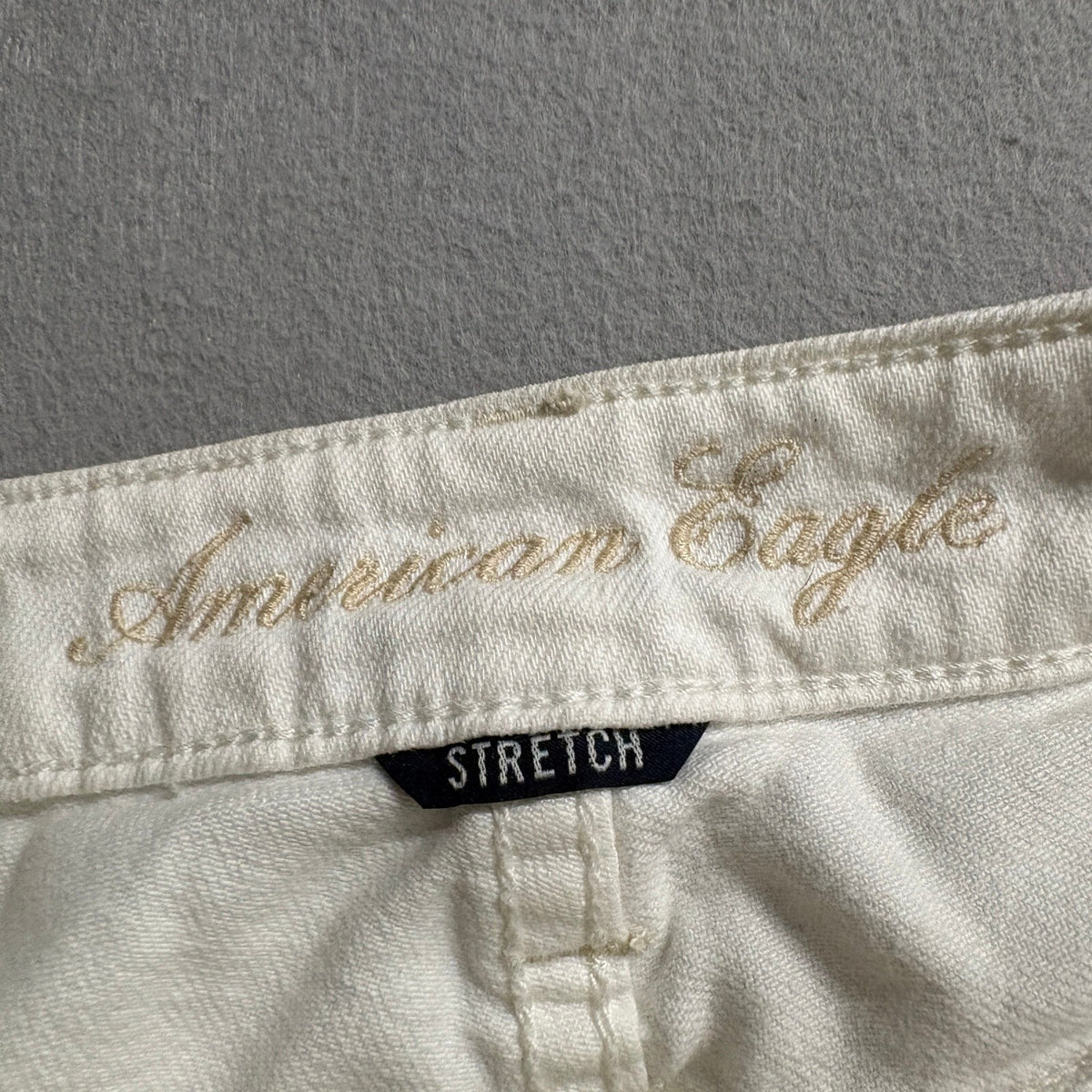 American Eagle Outfitters Womens Skinny Jeans Size 6 Regular White Stretch Denim