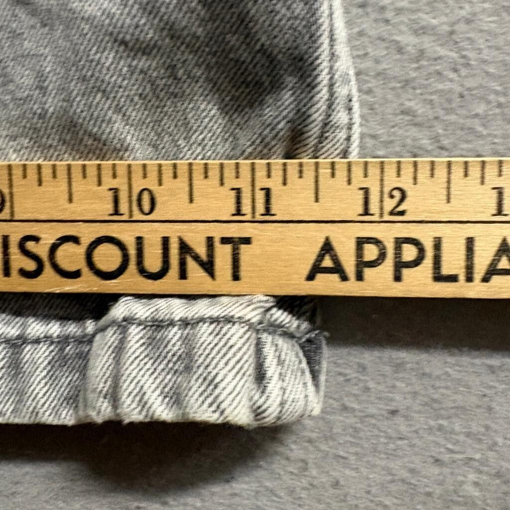 H&M Divided Gray Cargo Jeans Womens Size 8 Wide Leg High Rise Denim Pants