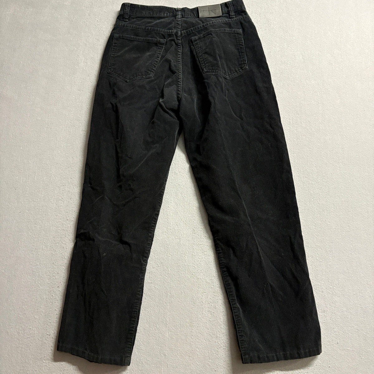 Calvin Klein Jeans Womens Size 10 Black Corduroy Pants High Rise Straight Leg