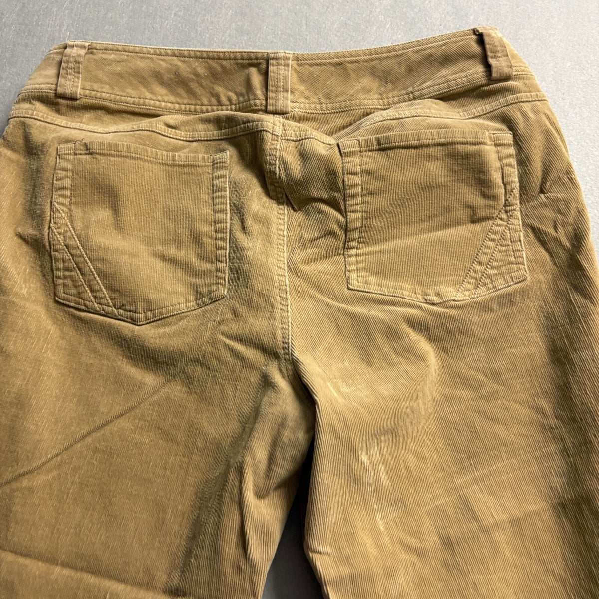 Venezia Corduroy Pants Womens 18 Average Tan Brown Stretch Bootcut Corduroy
