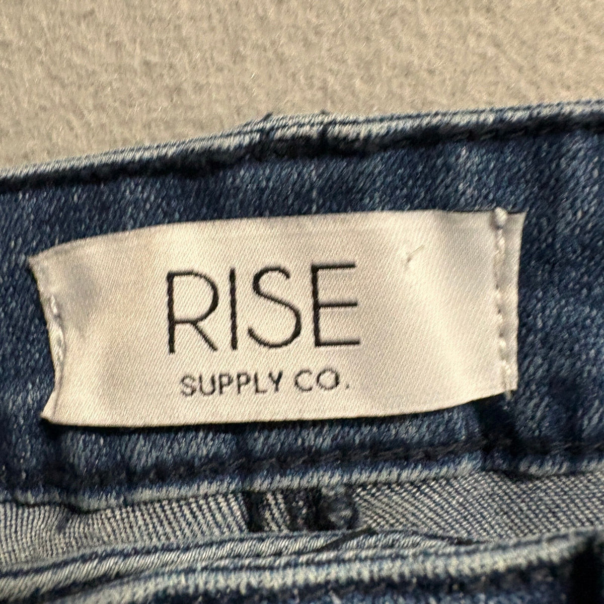 Rise Supply Co Flare Jeans Womens Size 5 Medium Wash Stretch Denim High Rise