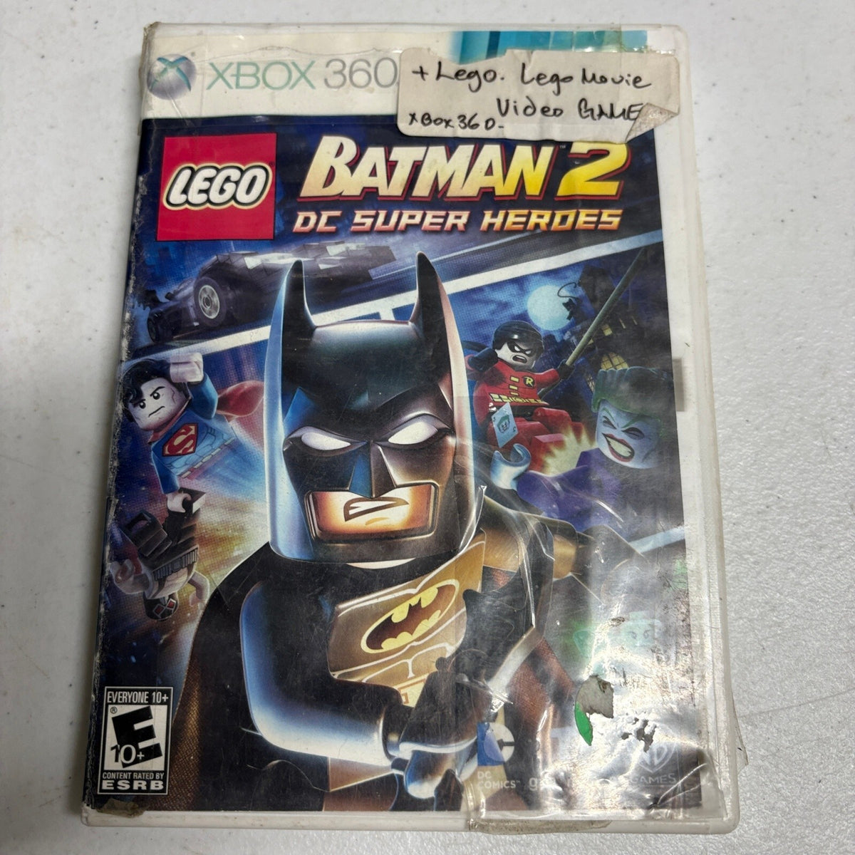 Lego Batman 2 DC Super Heroes & Lego Movie Videogame Xbox 360 CIB Lot 2 Games