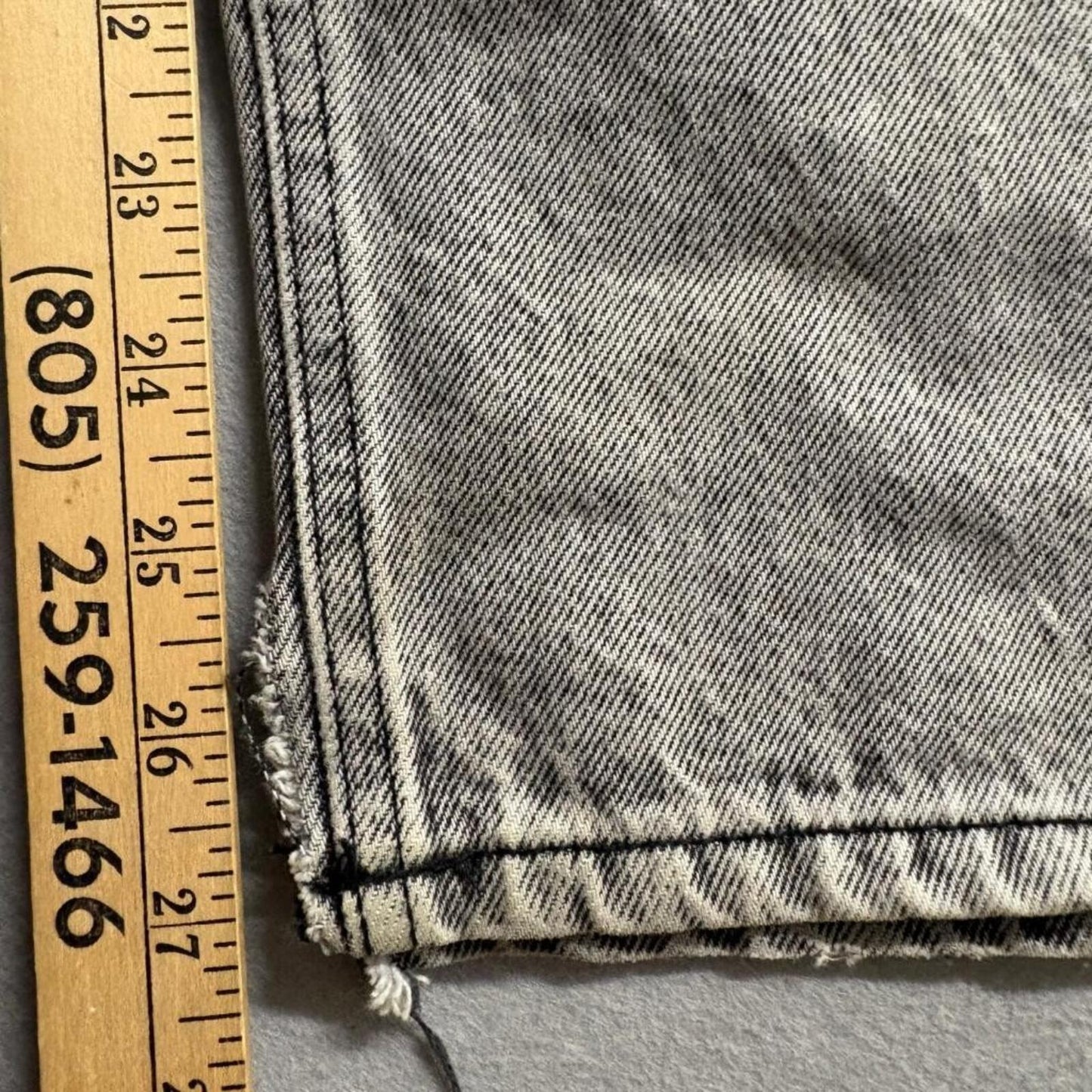 Empyre Relaxed Fit Jeans Mens 28 Gray Acid Wash Denim Skater Y2K Grunge