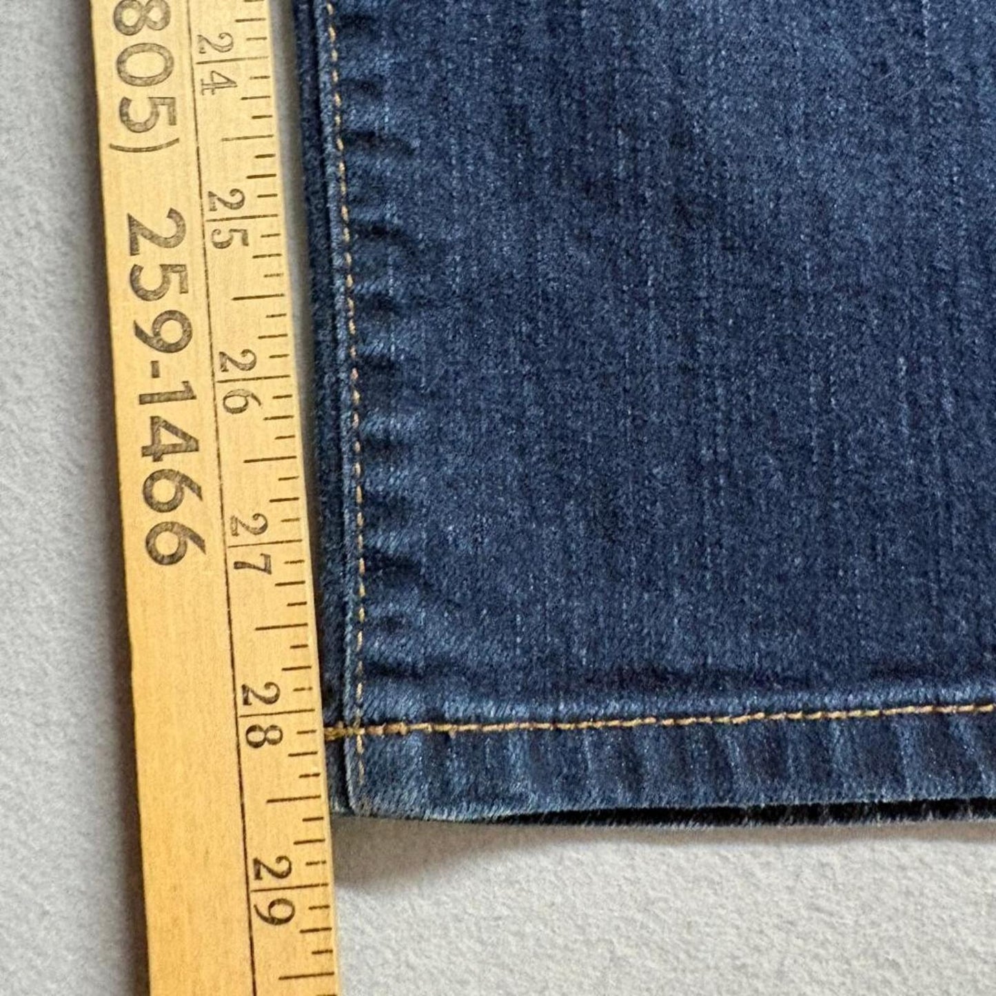Bandolino Caroline Jeans Womens 14 Blue Denim Straight Leg Stretch Comfort