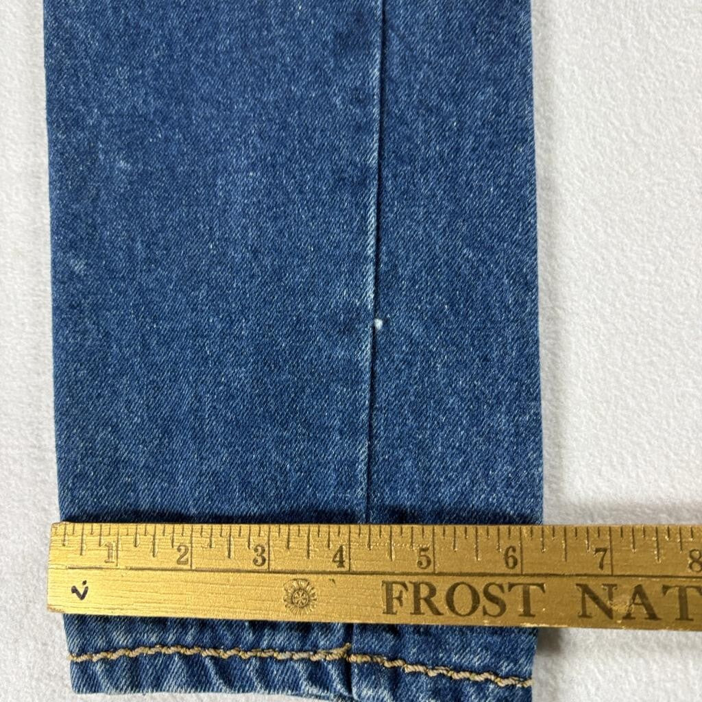 Vintage Jeanjer Jeans Womens 7/8 High Rise Western Yoke Tapered Leg Denim Blue