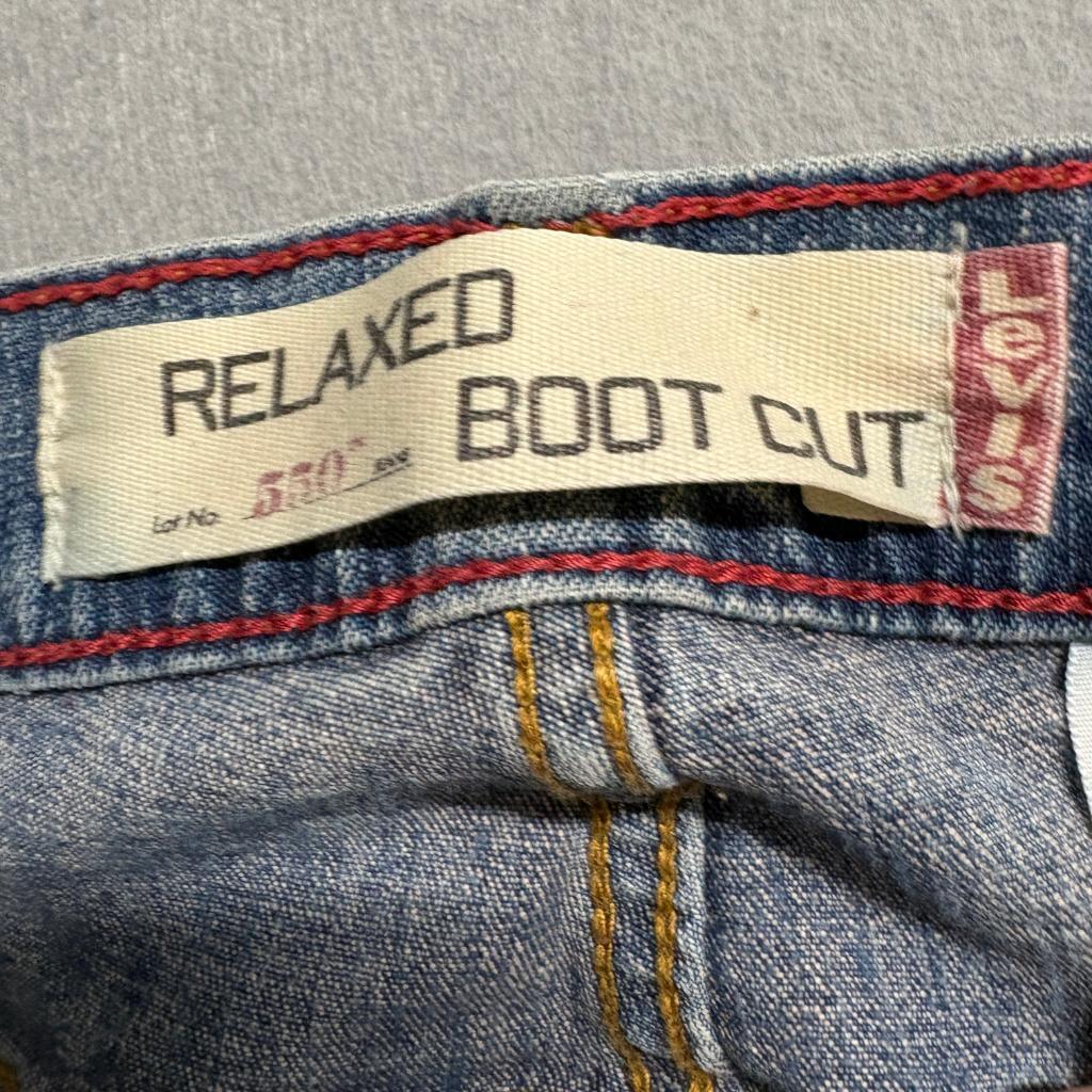 Levi's 550 Relaxed Bootcut Jeans Womens 10M Blue Denim Stretch Medium Wash