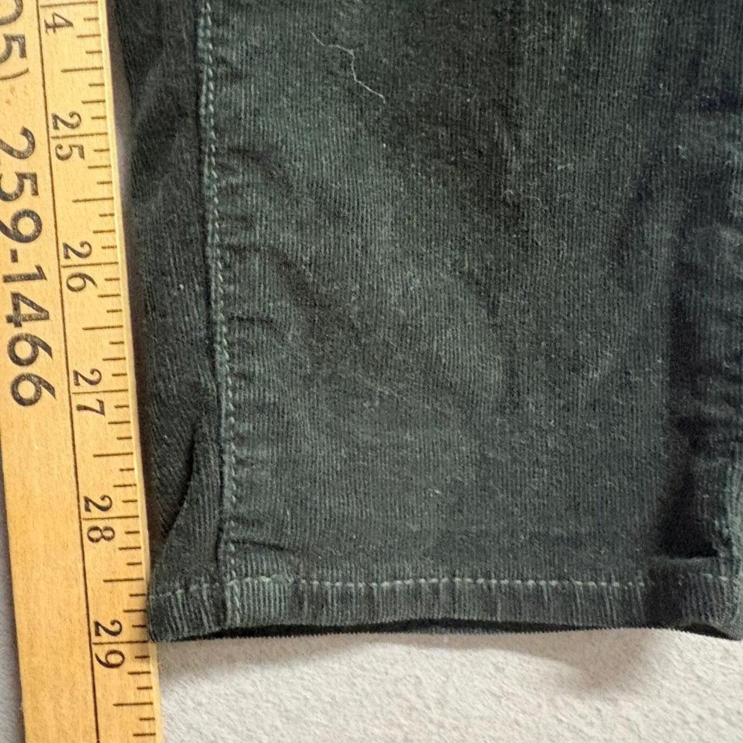 Paige Verdugo Jegging Womens 26 Black Corduroy Skinny Pants Stretch Made in USA