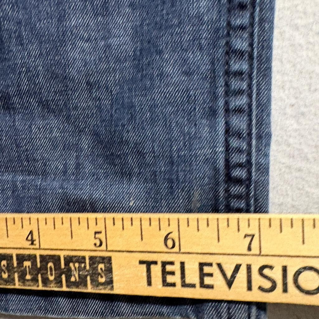 Perry Ellis Mens Jeans 29x30 Dark Wash Blue Denim Stretch Straight Leg