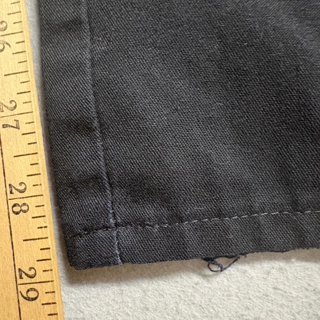 Dickies Mens Cargo Pants 32x30 Black Twill Workwear Utility Flat Front