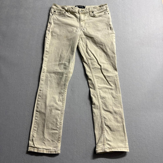 RSQ Jeans Mens Super Skinny Khaki Pants Size 20 Beige Cotton Blend Stretch