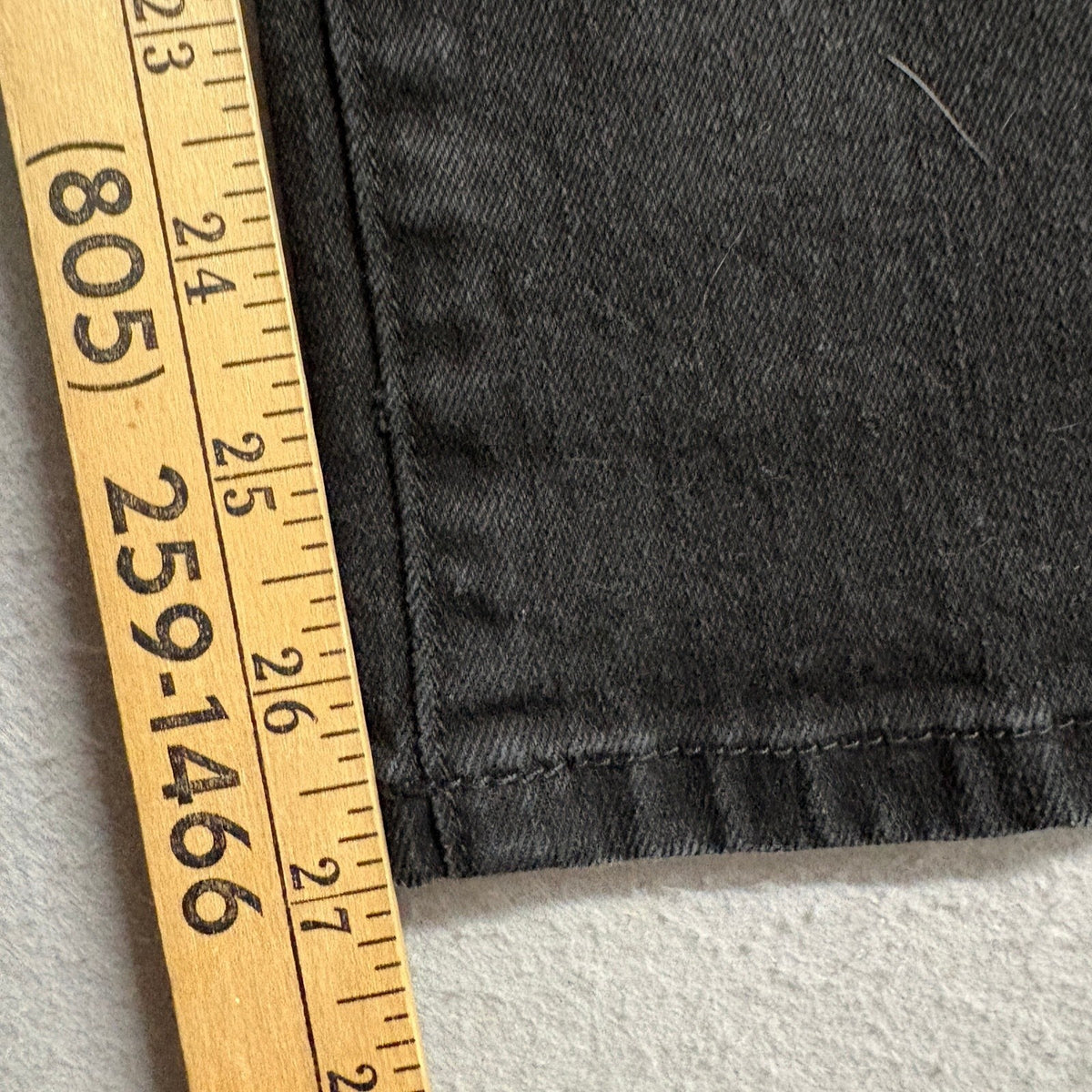 Lauren Ralph Lauren Jeans Womens 16 Black Denim Straight Leg Stretch Pants LRL
