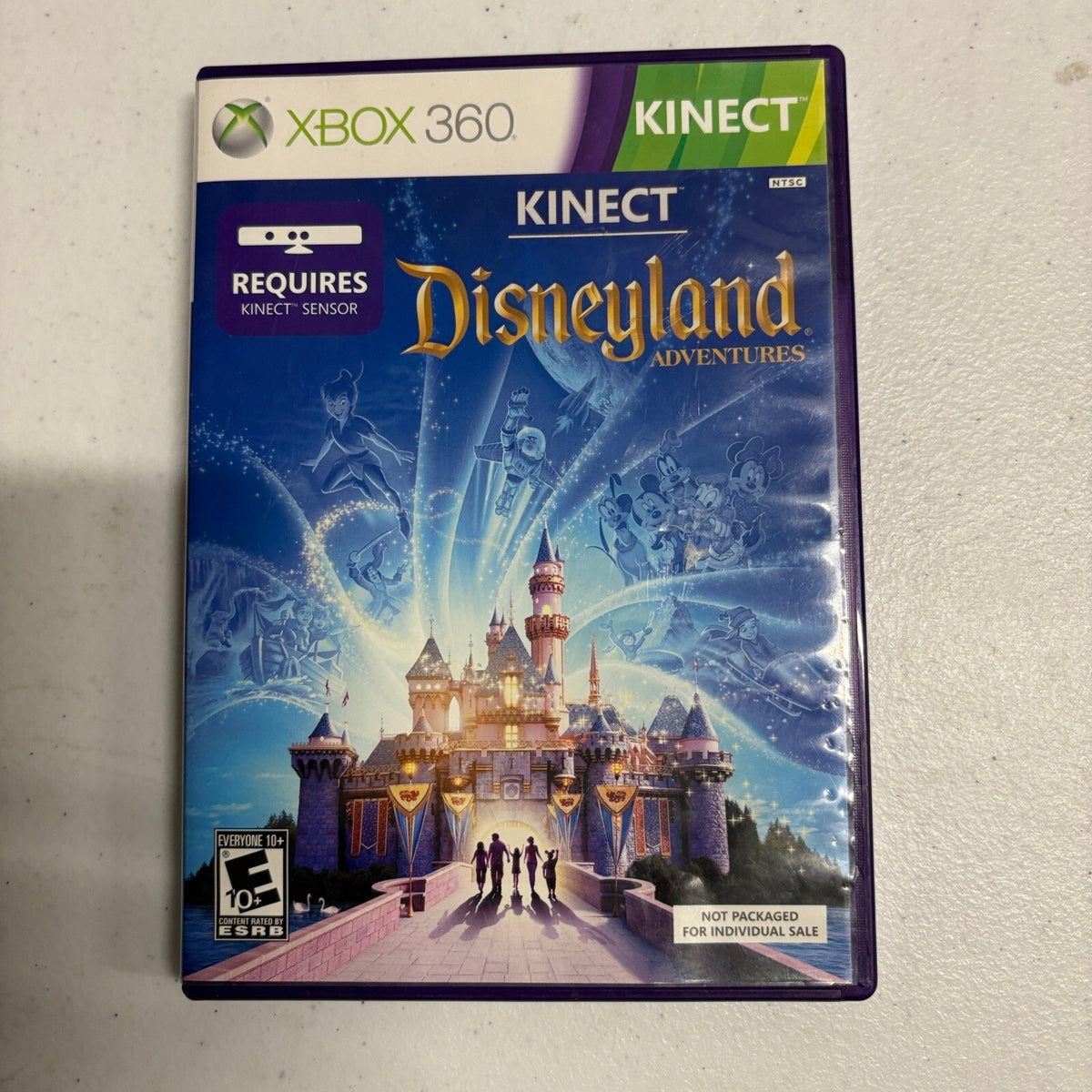 Kinect Disneyland Adventures Xbox 360 Video Game Disc Case Tested
