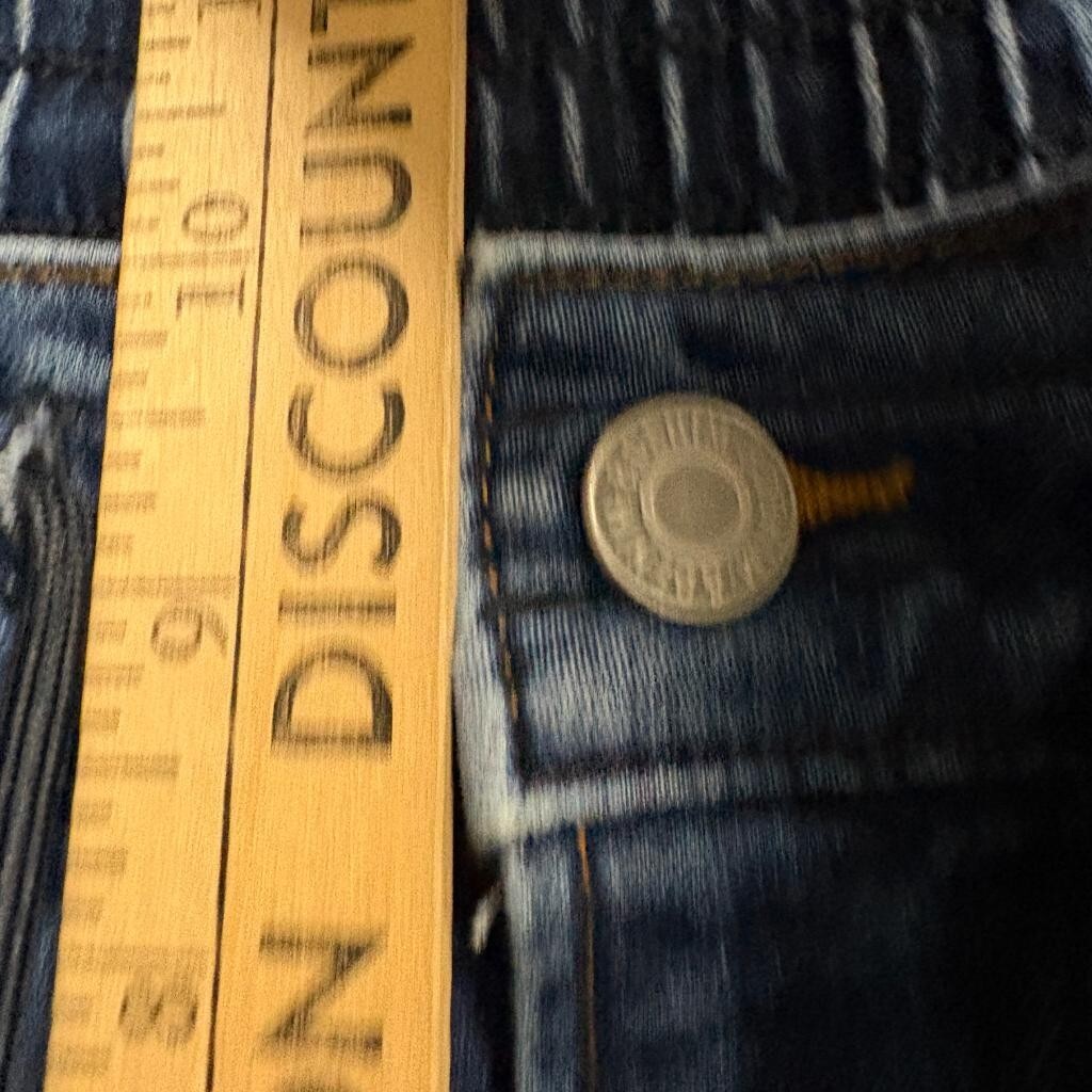 HM Mens Jogger Jeans Size S Blue Denim Regular Tapered Elastic Waist Drawstring