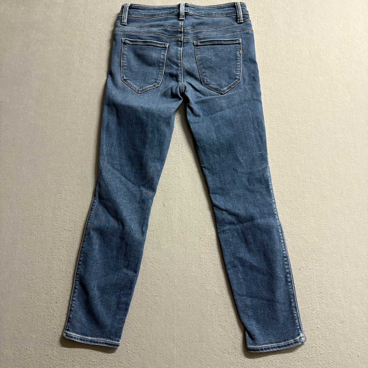 Genetic Denim Loren Slim Straight Jeans Womens Size 27 Medium Wash Stretch Blue