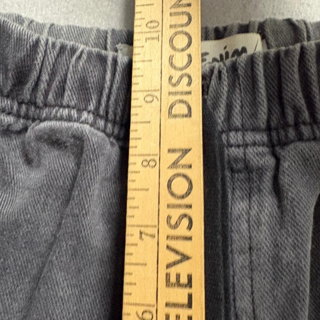 Supré Denim Distressed Jogger Jeans Womens Size 6 Gray Acid Wash Elastic Waist