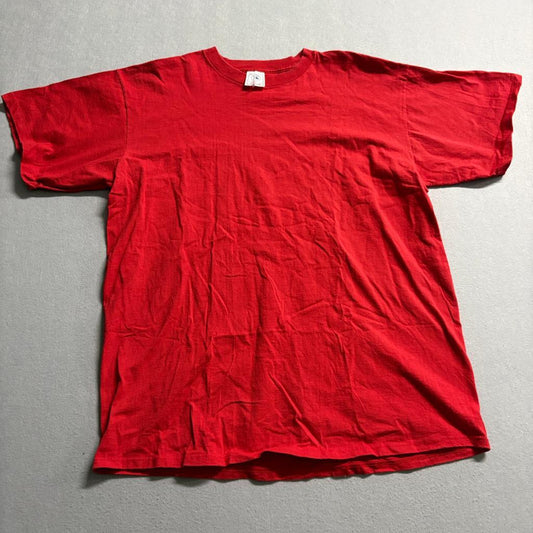 Vintage Delta Pro Weight Blank T-Shirt Mens XL Red Single Stitch Made in USA