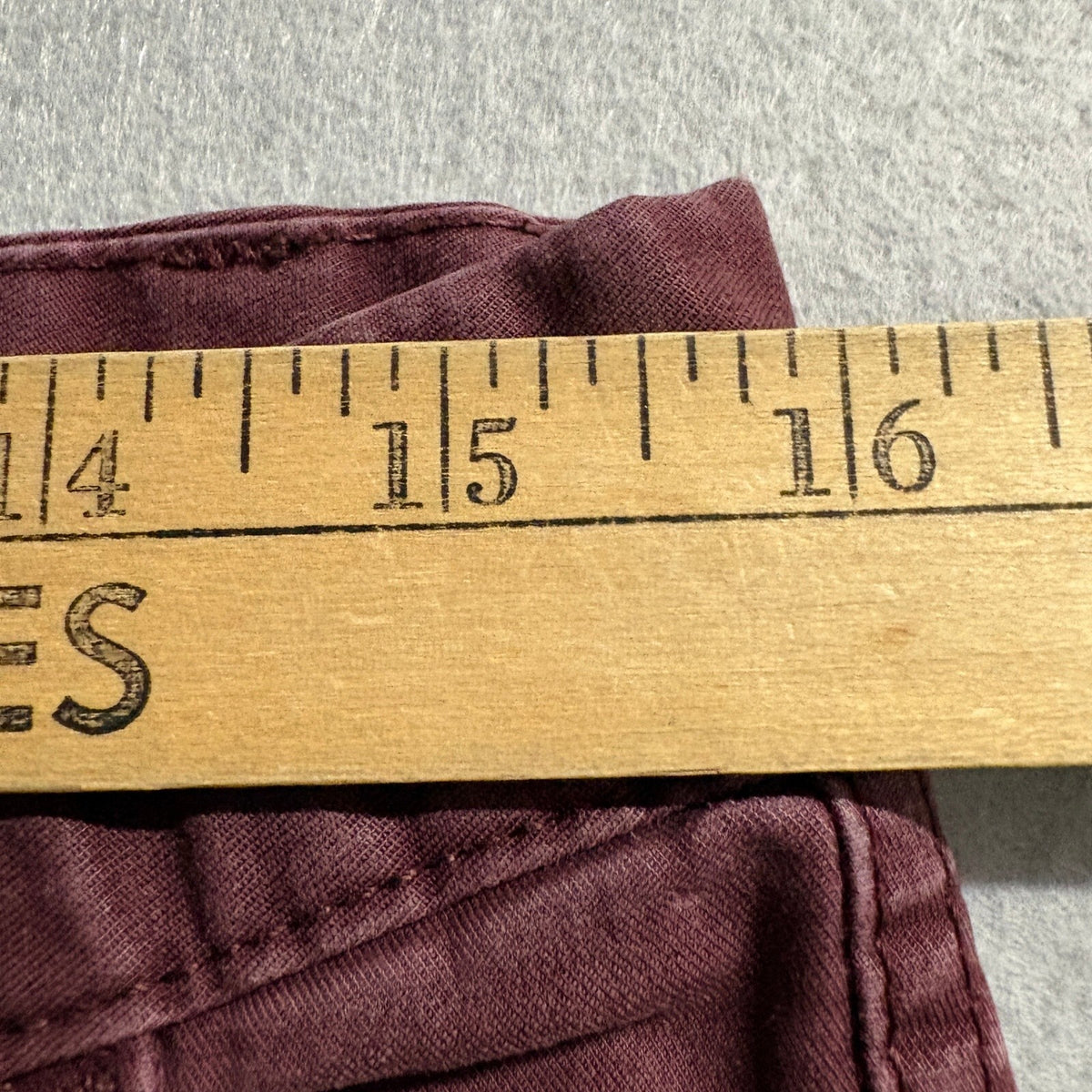 H&M LOGG Chino Pants Mens 32 Maroon Burgundy Stretch Cotton Casual Trousers