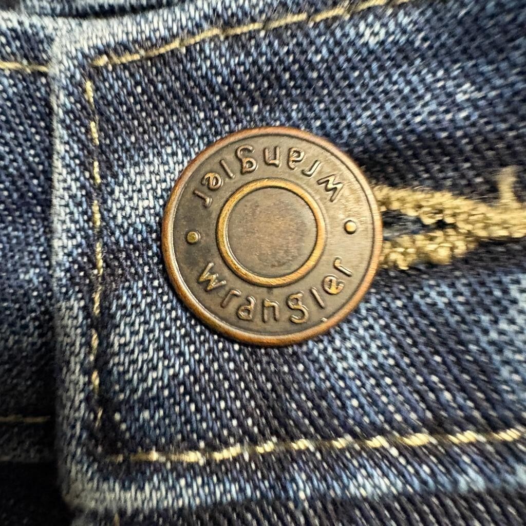 Wrangler Carpenter Jeans Mens 30x32 Blue Denim Utility Work Pants