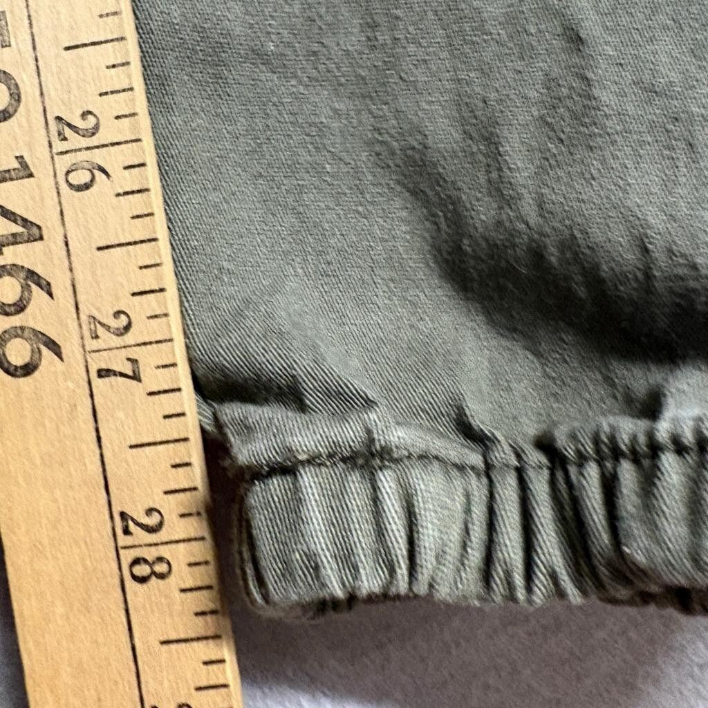 American Bazi Olive Green Cargo Jogger Pants Womens Medium Stretch Utility