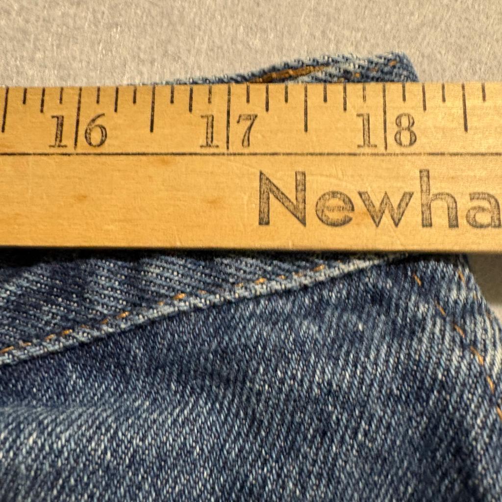 Rustler Mens Blue Denim Jeans 38x34 Straight Leg Workwear Cotton