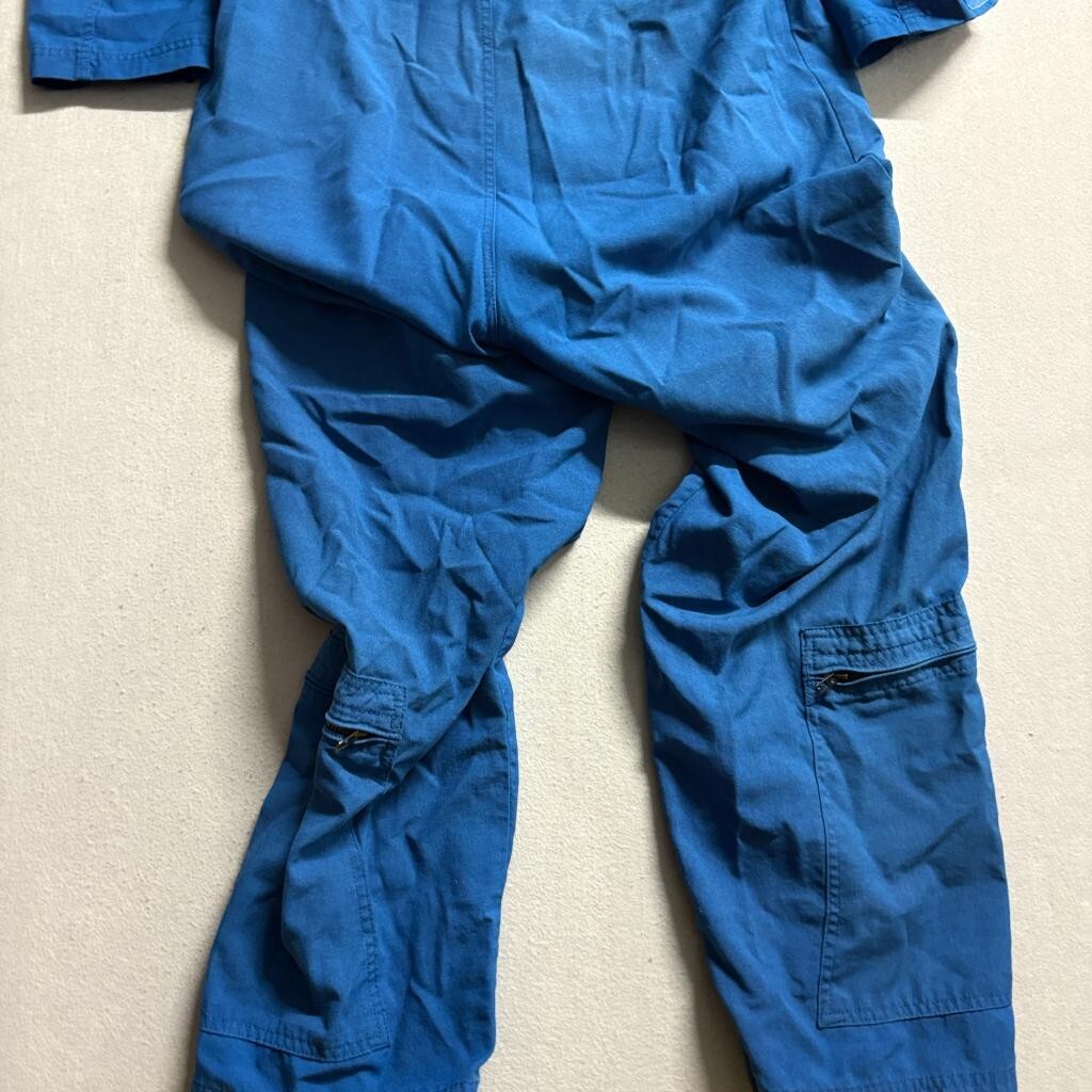 Gibson and Barnes Nomex Flight Suit Blue Size 46 Regular  Pilot Jumpsuit
