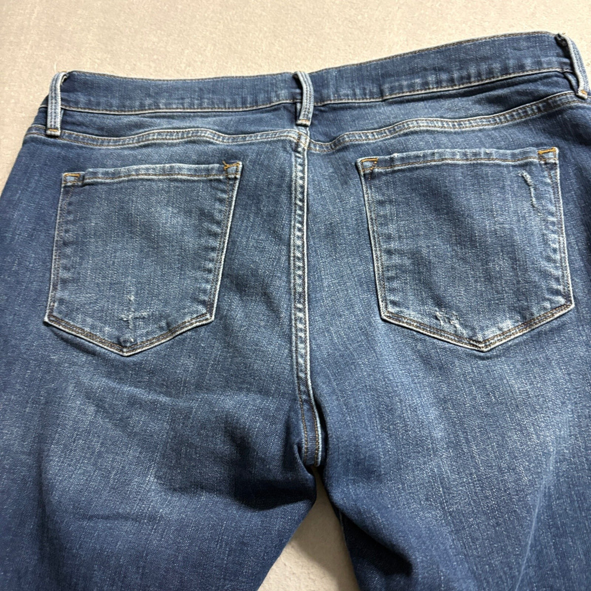 FRAME Denim Le Garcon Slim Boyfriend Jeans Size 31 Azure Medium Wash Stretch