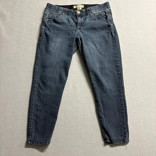Democracy Ab Technology Skinny Jeans Womens 10P Blue Stretch Crop Denim