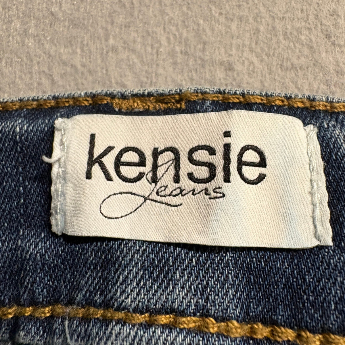 kensie Jeans Womens Size 6 28 The Flare Crop Blue Raw Hem Stretch Denim Pants