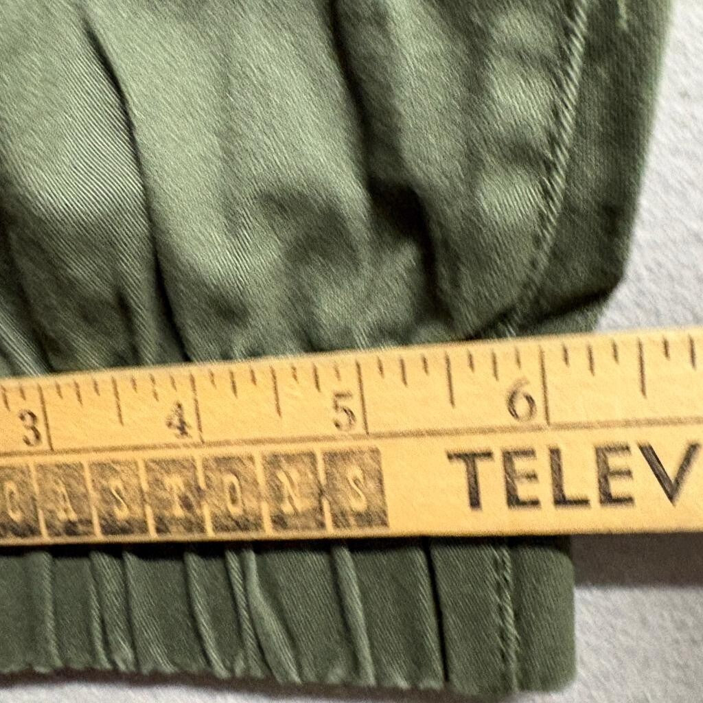 No Boundaries Joggers Womens XXL Green Cotton Blend Elastic Waist Cargo Pants