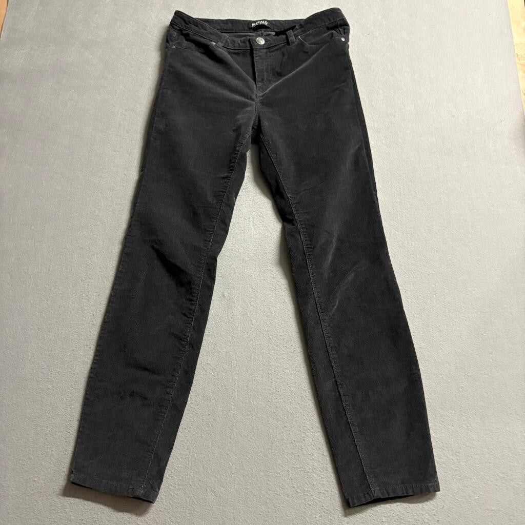 Buffalo David Bitton Corduroy Pants Womens 10/30 Gray Stretch Skinny Leg
