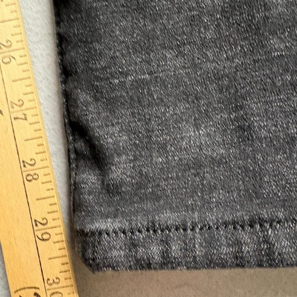 New Lead Jeans Womens L Black Fleece Lined Skinny Denim Pants Warm Winter