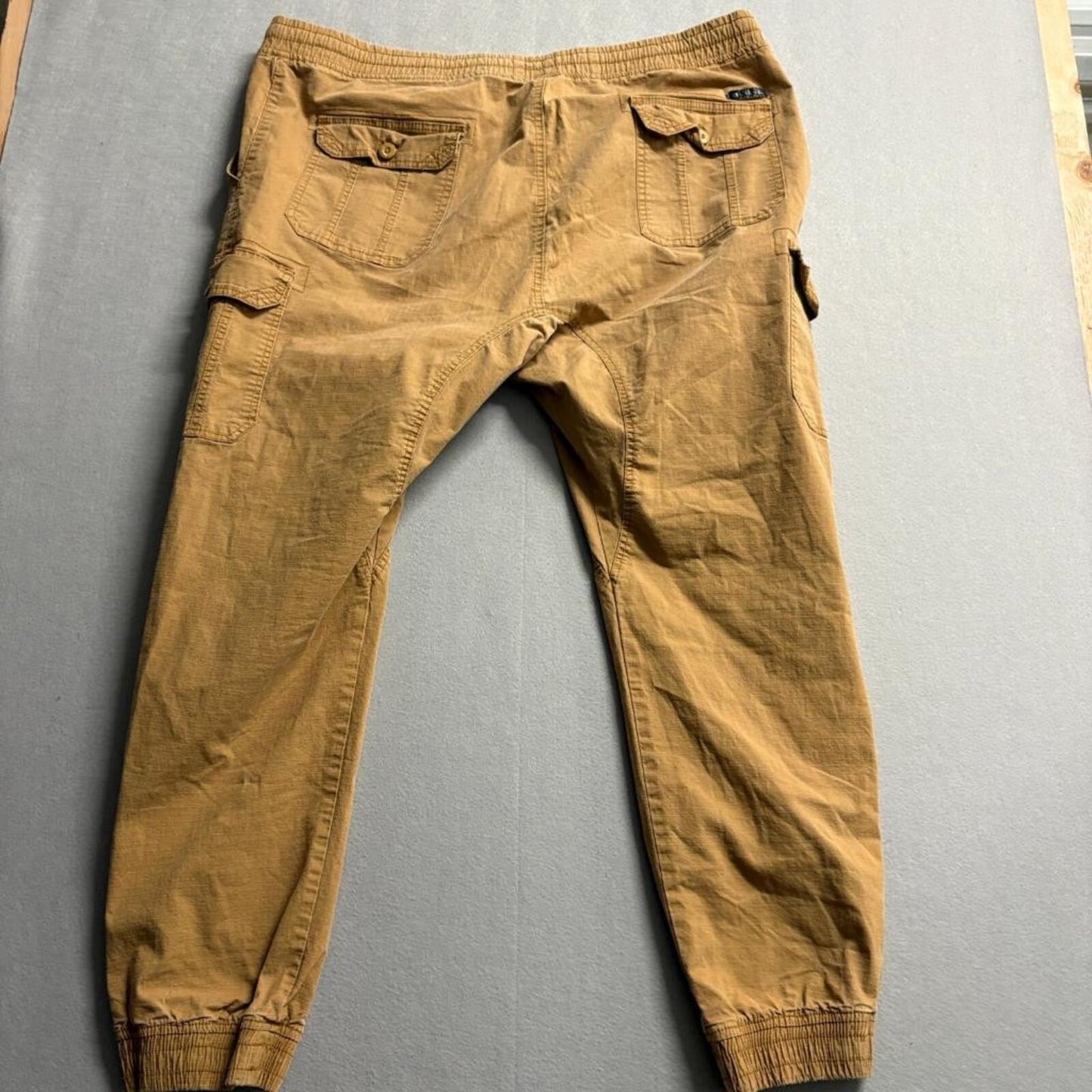 Southpole Flex Jogger Pants Mens 5XB Brown Cotton Spandex Cargo Utility Pants