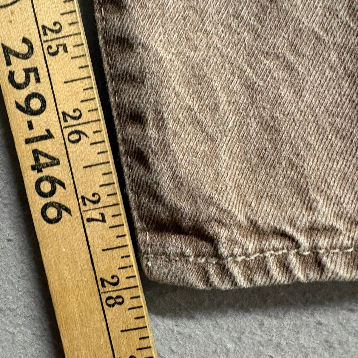 Levi's Premium 501 Original Fit Jeans Mens W30 L30 Brown Beige Denim Button Fly