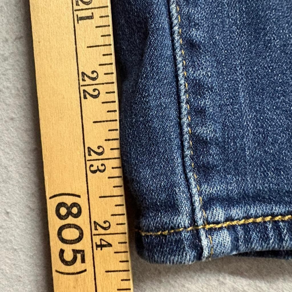 Levis 724 High Rise Straight Crop Jeans Womens Size 26 Blue Denim Stretch