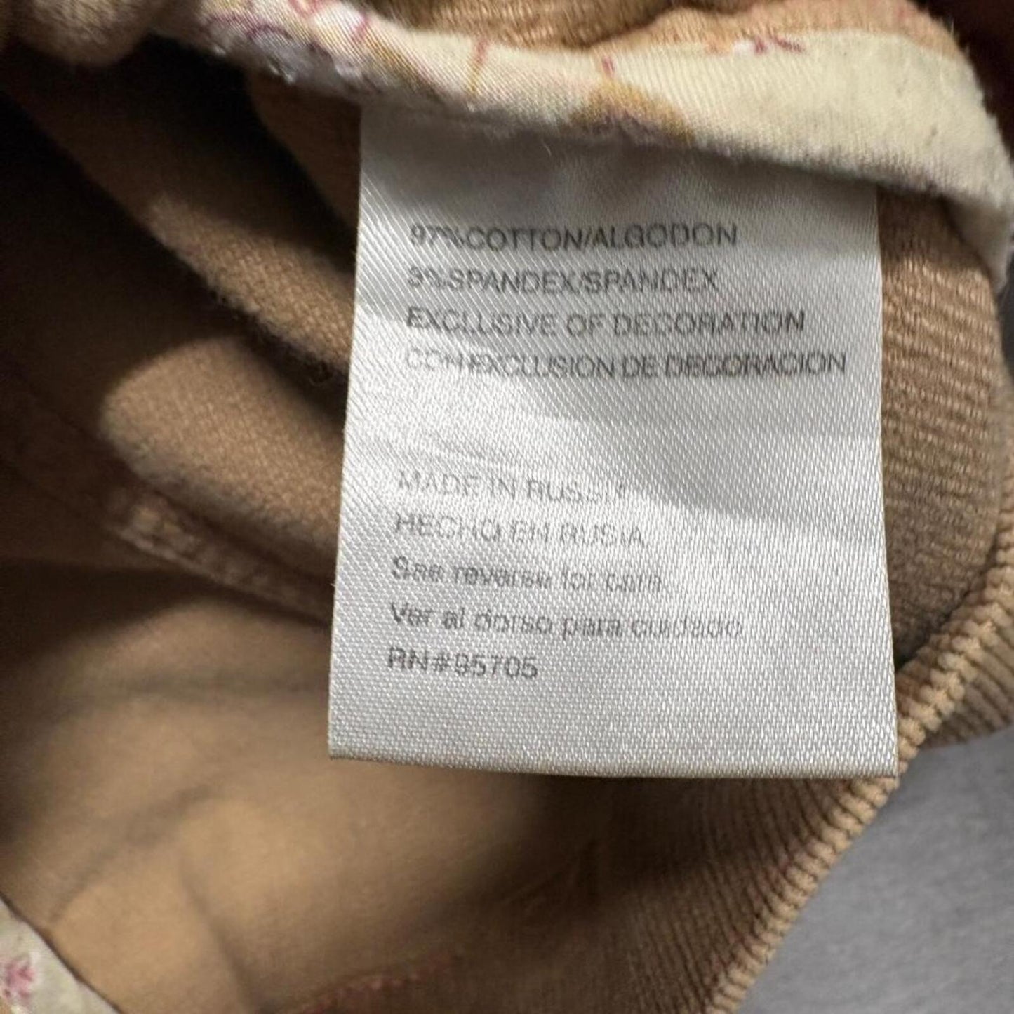 Romeo & Juliet Couture Corduroy Jacket Womens Medium Brown Cotton Stretch Y2K