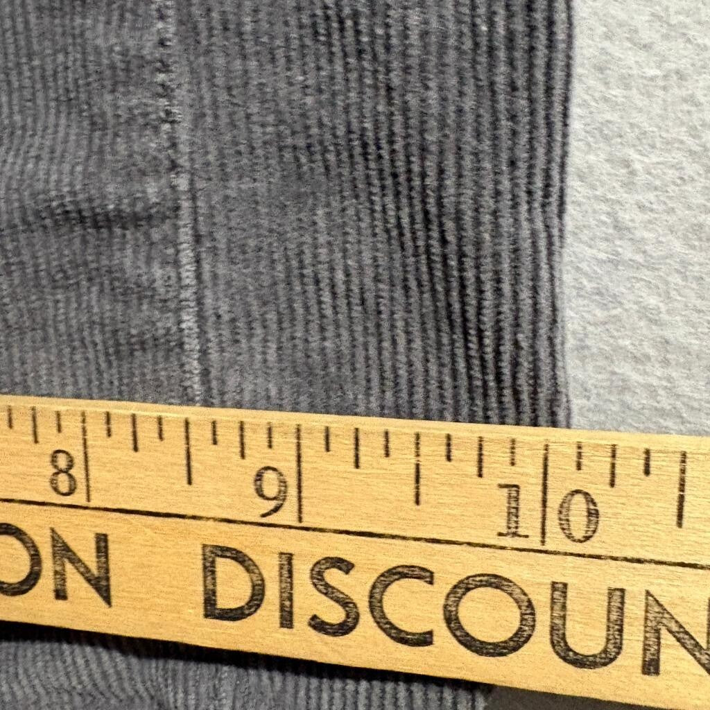 St Johns Bay Corduroy Pants Womens 14 Average Gray Secretly Slender Bootcut