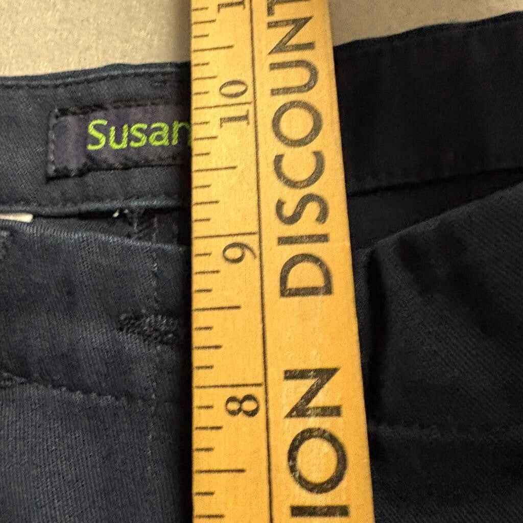 Cintas Susan Fit Womens Cargo Pants Size 8 RG Navy Blue Workwear Uniform