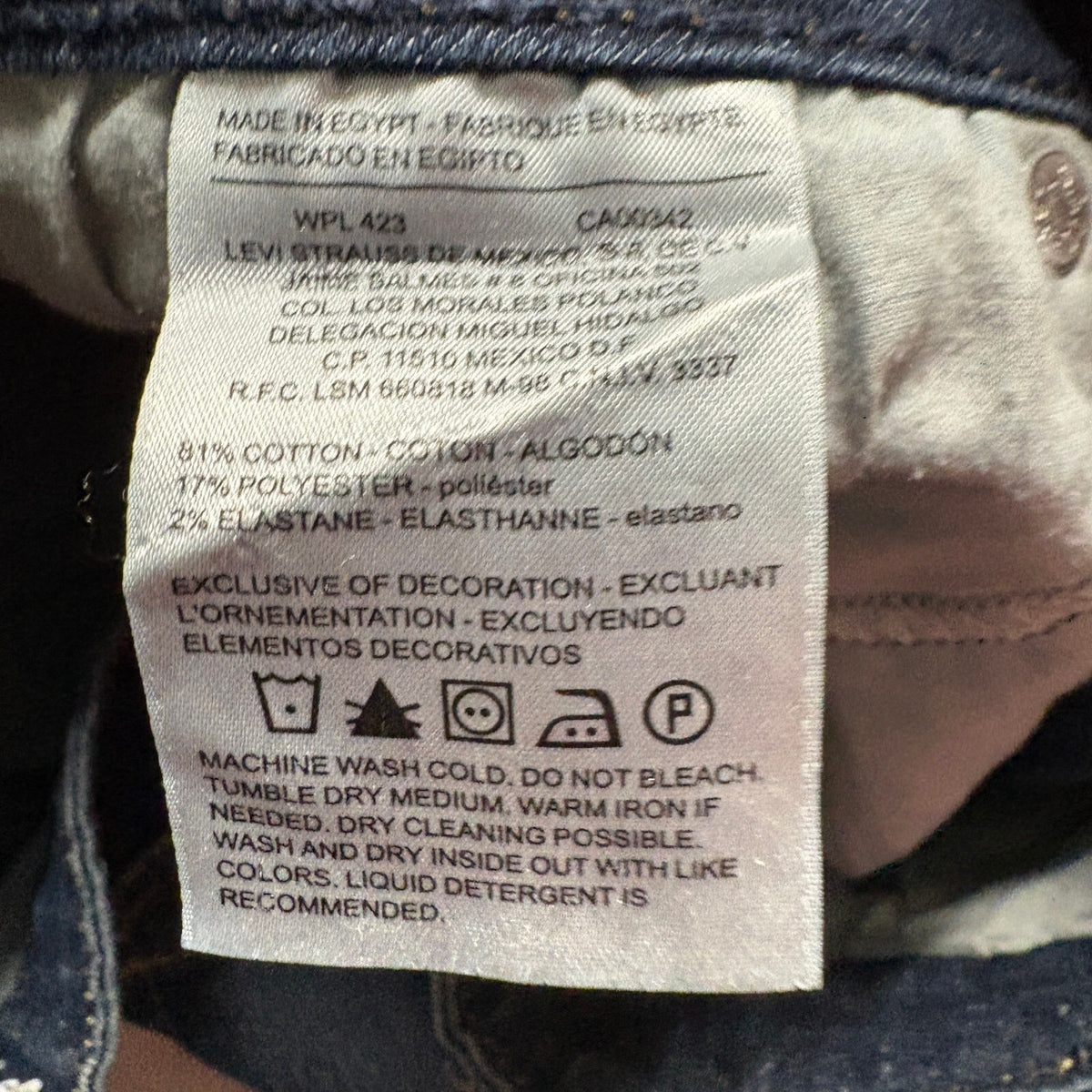 Signature by Levi Strauss & Co Women Modern Straight Jeans Blue Denim Sz 10