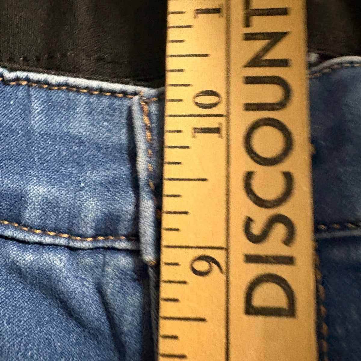 Curve Appeal Women Size 8 Blue Denim Skinny Stretch Jeans High Rise Elastic