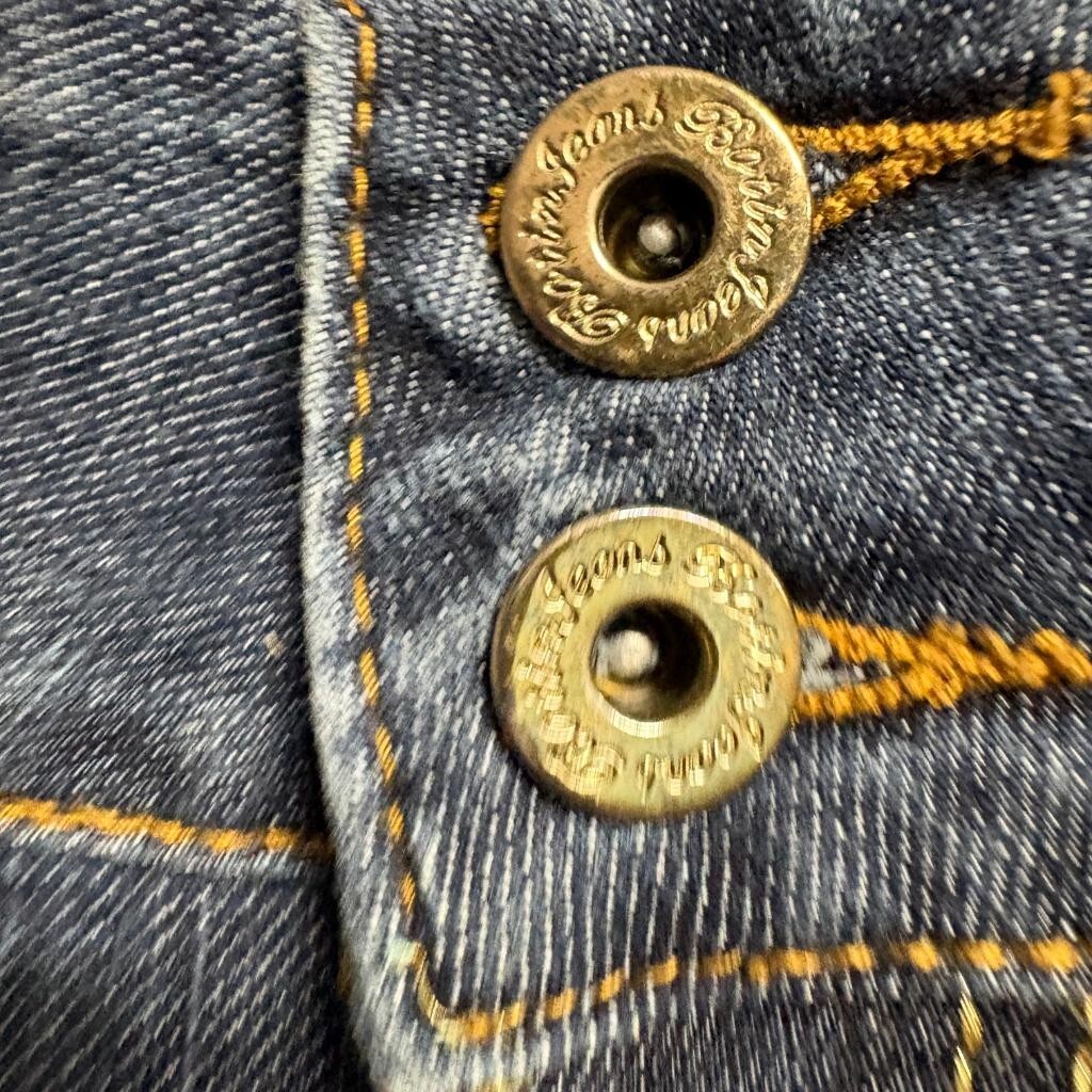 Botin Jeans Company Womens Size 9 Blue Denim Skinny Jeans Sequin Pockets Stretch