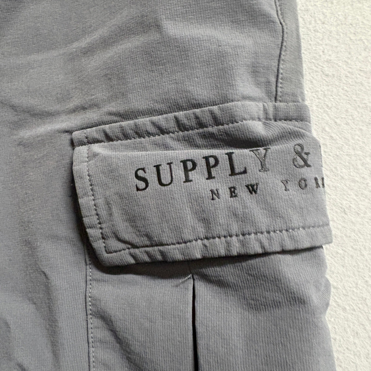 Supply & Demand Cargo Pants Womens Large Gray Elastic Waist Buckle Belt Utility