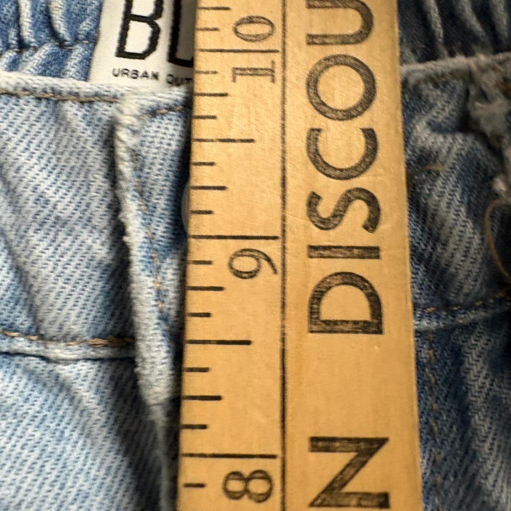 BDG Urban Outfitters Skate Cargo Jeans Womens W24 L32 Light Wash Elastic Waist