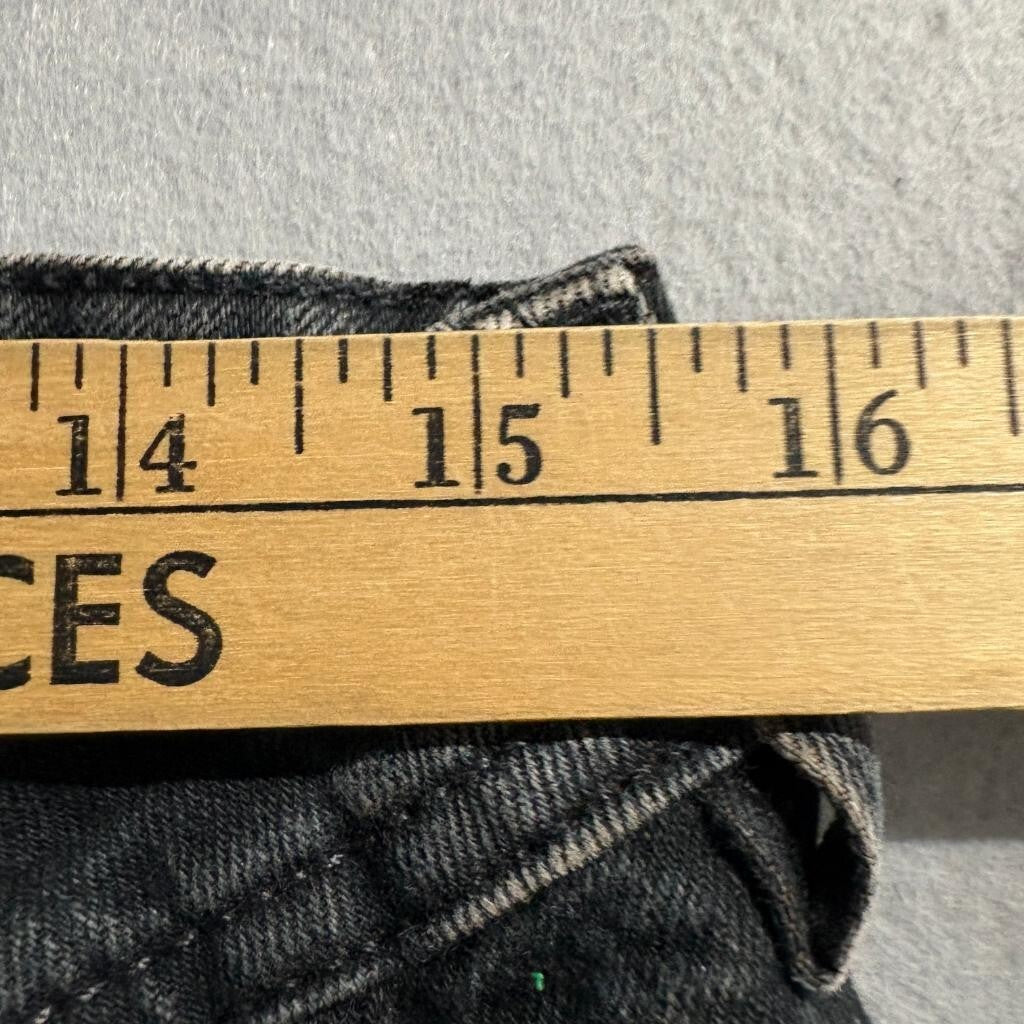 Volcom 2x4 Jeans Mens 32 Black Denim Slim Straight Boardwear Stretch Pants
